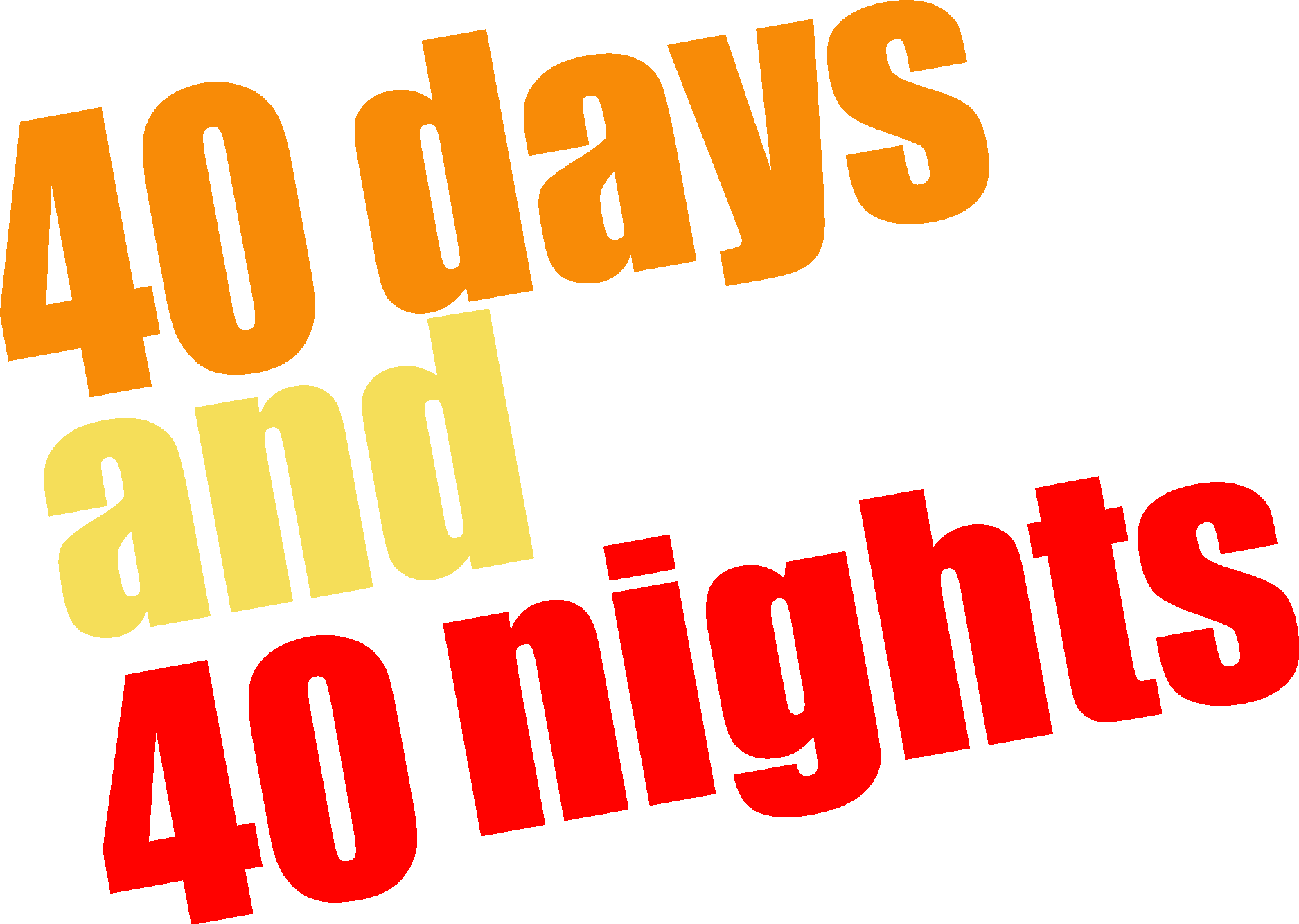 40 Days And 40 Nights Logo Vector Logo